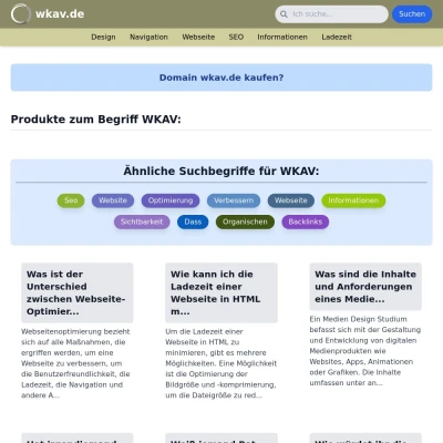 Screenshot wkav.de