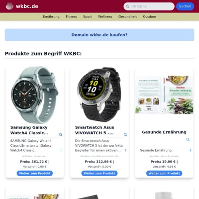 Screenshot wkbc.de