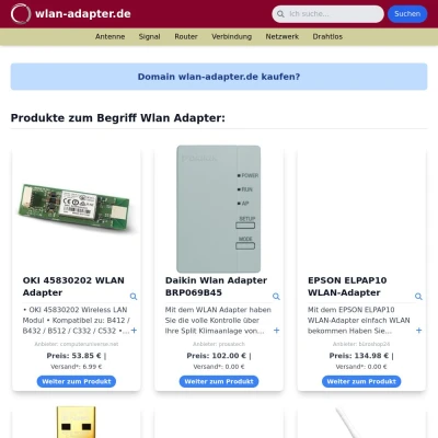 Screenshot wlan-adapter.de