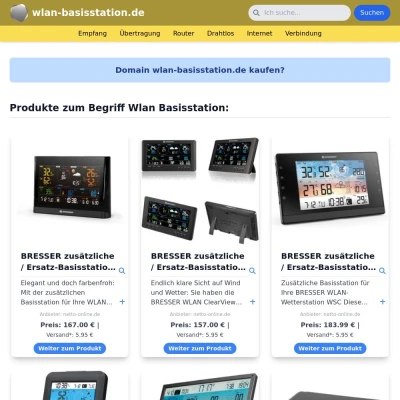 Screenshot wlan-basisstation.de