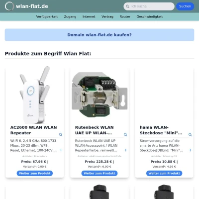 Screenshot wlan-flat.de