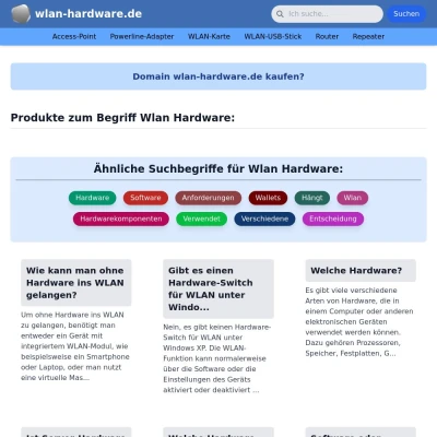 Screenshot wlan-hardware.de