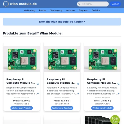 Screenshot wlan-module.de