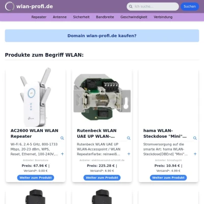 Screenshot wlan-profi.de