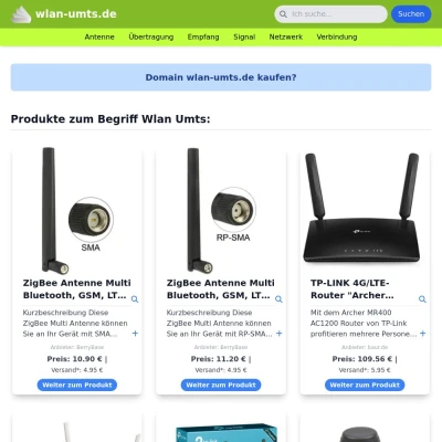 Screenshot wlan-umts.de