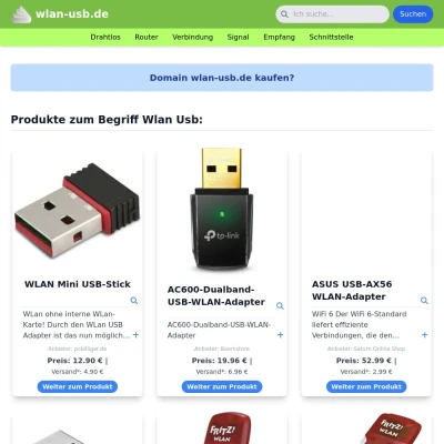 Screenshot wlan-usb.de