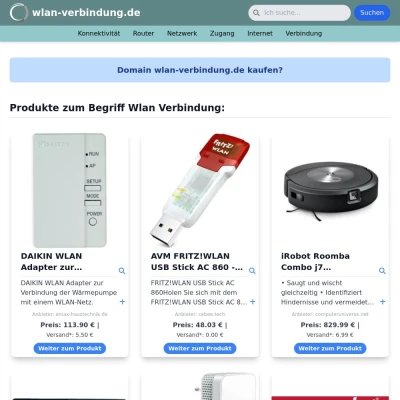Screenshot wlan-verbindung.de