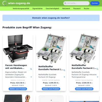 Screenshot wlan-zugang.de