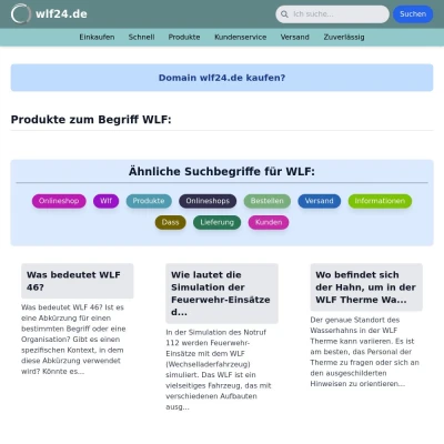 Screenshot wlf24.de