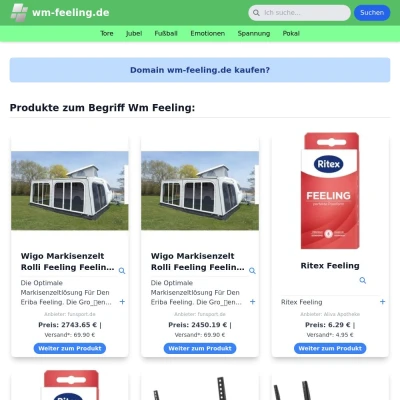 Screenshot wm-feeling.de