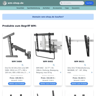 Screenshot wm-shop.de