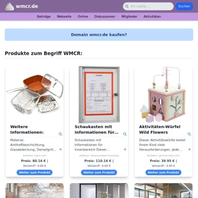 Screenshot wmcr.de