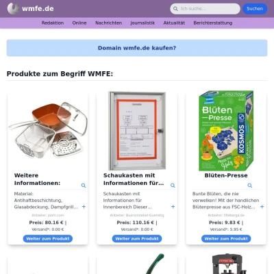 Screenshot wmfe.de