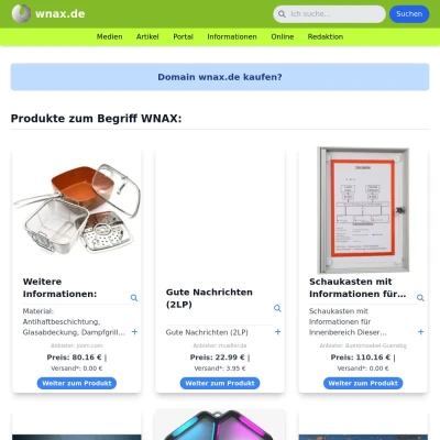 Screenshot wnax.de