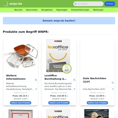 Screenshot wnpr.de