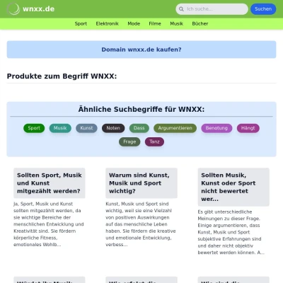 Screenshot wnxx.de