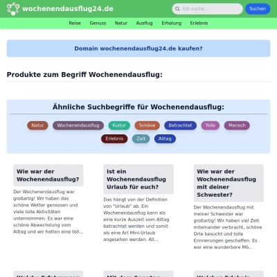 Screenshot wochenendausflug24.de