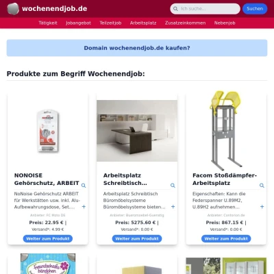 Screenshot wochenendjob.de