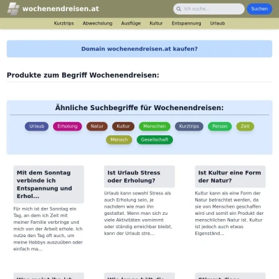 Screenshot wochenendreisen.at