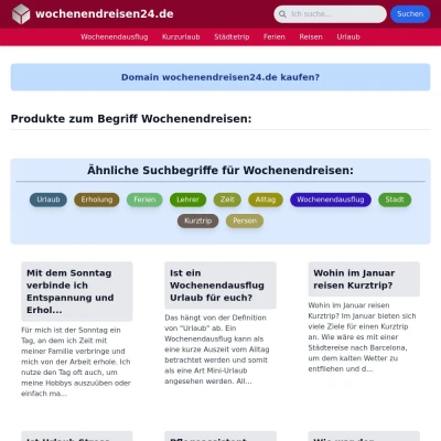 Screenshot wochenendreisen24.de