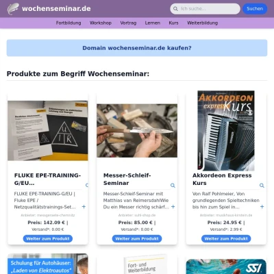 Screenshot wochenseminar.de