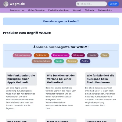 Screenshot wogm.de