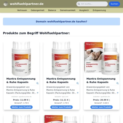 Screenshot wohlfuehlpartner.de