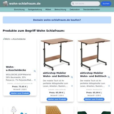 Screenshot wohn-schlafraum.de