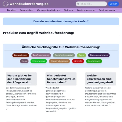 Screenshot wohnbaufoerderung.de