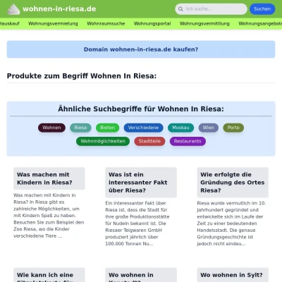 Screenshot wohnen-in-riesa.de