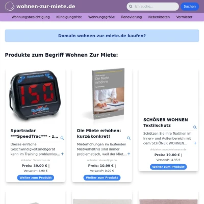Screenshot wohnen-zur-miete.de