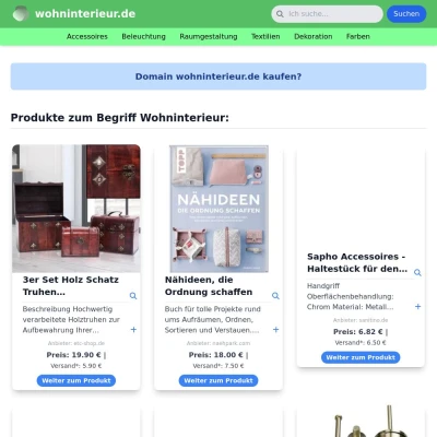 Screenshot wohninterieur.de