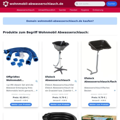 Screenshot wohnmobil-abwasserschlauch.de