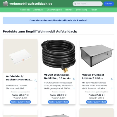 Screenshot wohnmobil-aufstelldach.de