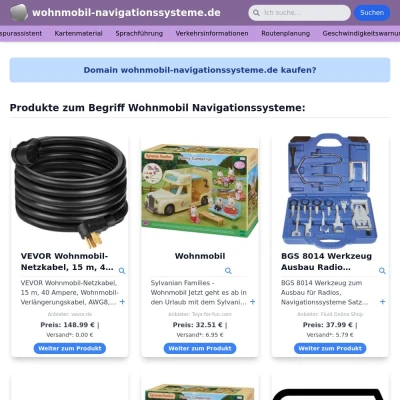 Screenshot wohnmobil-navigationssysteme.de