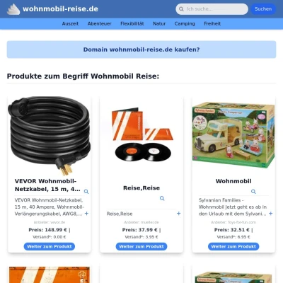 Screenshot wohnmobil-reise.de