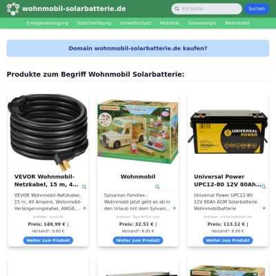 Screenshot wohnmobil-solarbatterie.de