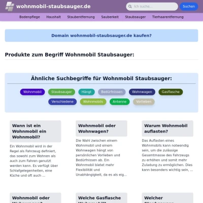 Screenshot wohnmobil-staubsauger.de