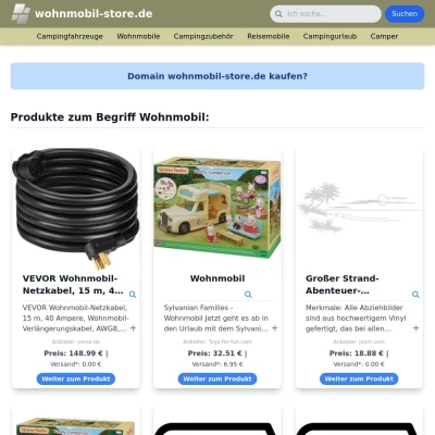 Screenshot wohnmobil-store.de