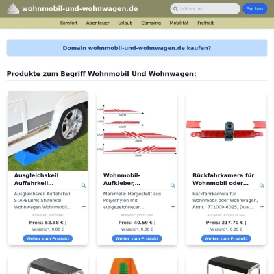 Screenshot wohnmobil-und-wohnwagen.de