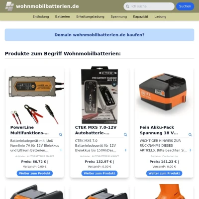 Screenshot wohnmobilbatterien.de