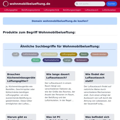 Screenshot wohnmobilbelueftung.de