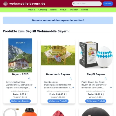 Screenshot wohnmobile-bayern.de
