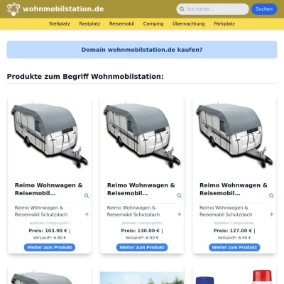 Screenshot wohnmobilstation.de