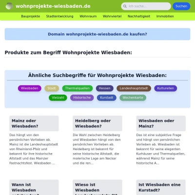 Screenshot wohnprojekte-wiesbaden.de