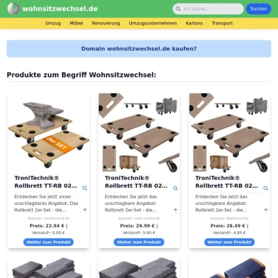 Screenshot wohnsitzwechsel.de