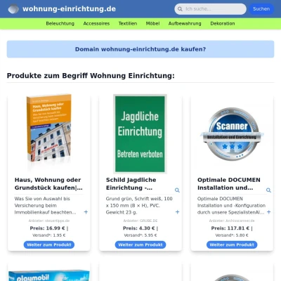 Screenshot wohnung-einrichtung.de