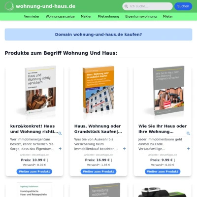 Screenshot wohnung-und-haus.de