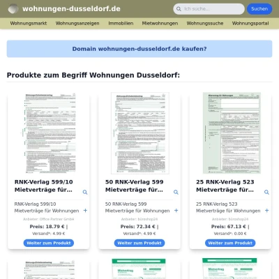 Screenshot wohnungen-dusseldorf.de