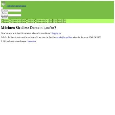Screenshot wohnungen-papenburg.de